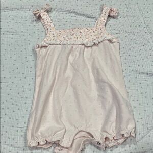 Pink Floral Kids One Piece